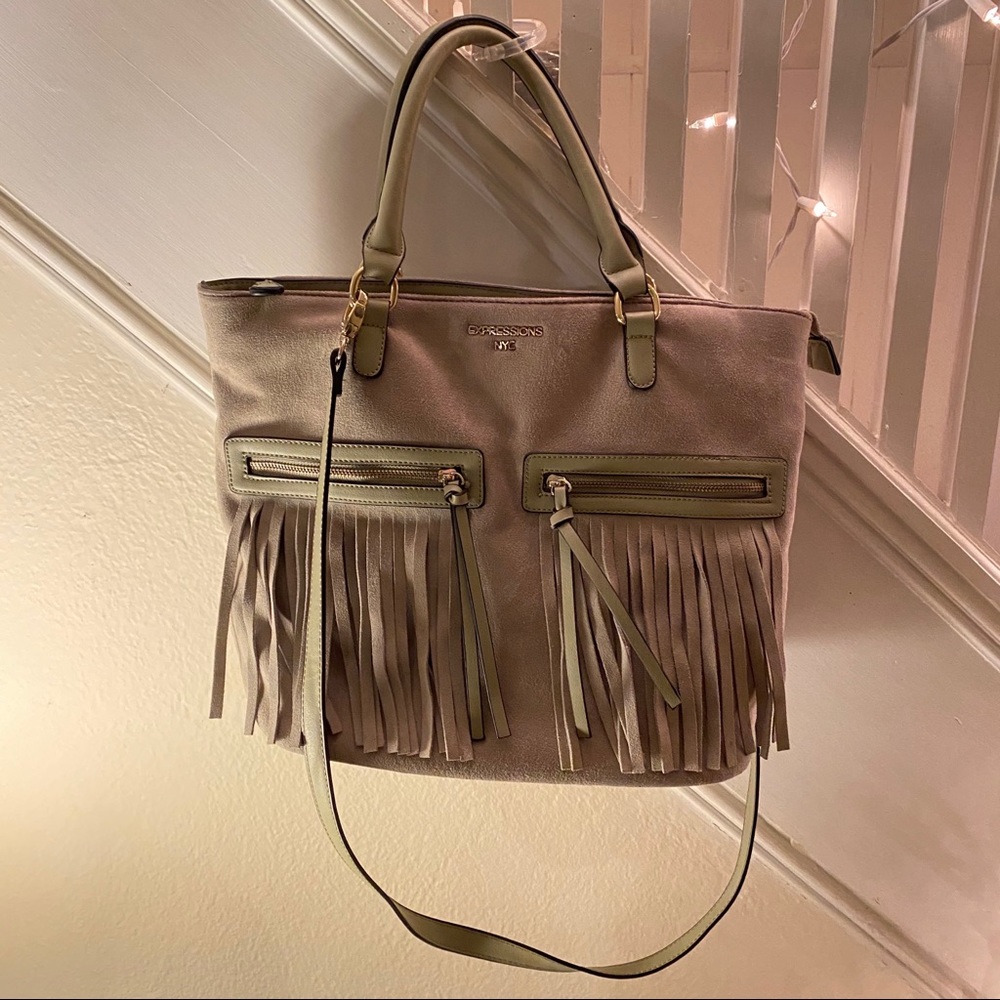 boho fringe crossbody shoulder bag
